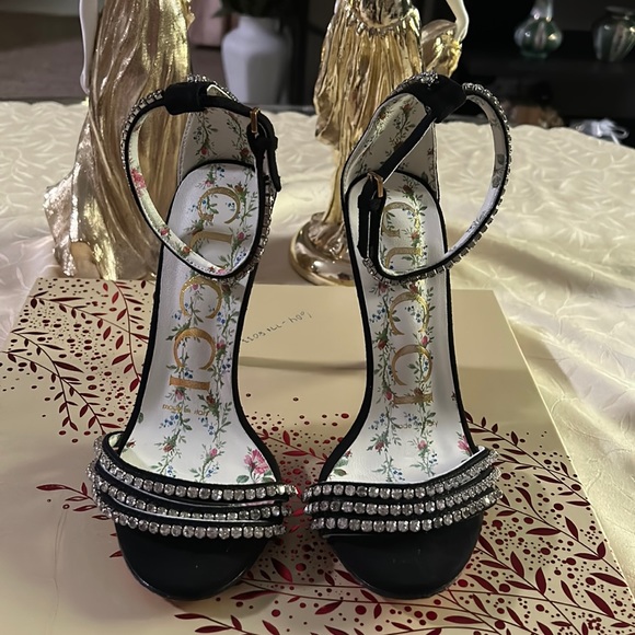 Gucci Shoes - Gucci Isle Crystal Embellished Heels